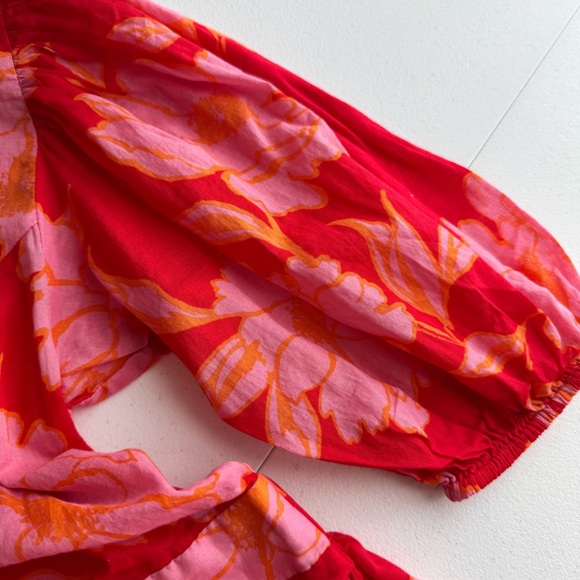 Olivaceous Tropical Print Dress Size Small - Picture 8 of 10